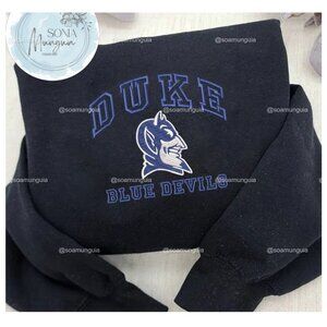 Duke Blue Devils NCAA Embroidered Shirt – College Football Crewneck Sweatshirt